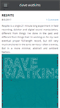 Mobile Screenshot of davewatkinsmusic.com