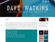 Tablet Screenshot of davewatkinsmusic.com